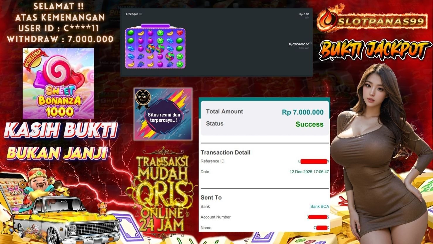 SLOTPANAS99 JACKPOT SLOT SWEET BONANZA 1000